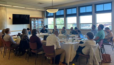 Event participants sitting around a table