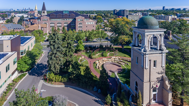 Campus Drone Shot